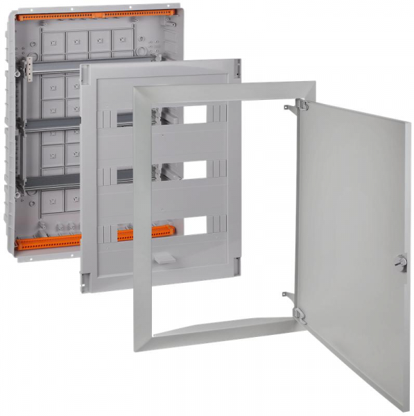 Щит СП 54мод. Тусо 686х518х125мм с метал. дверцей сер. Ruvinil 68154МС ТехноИмпульс