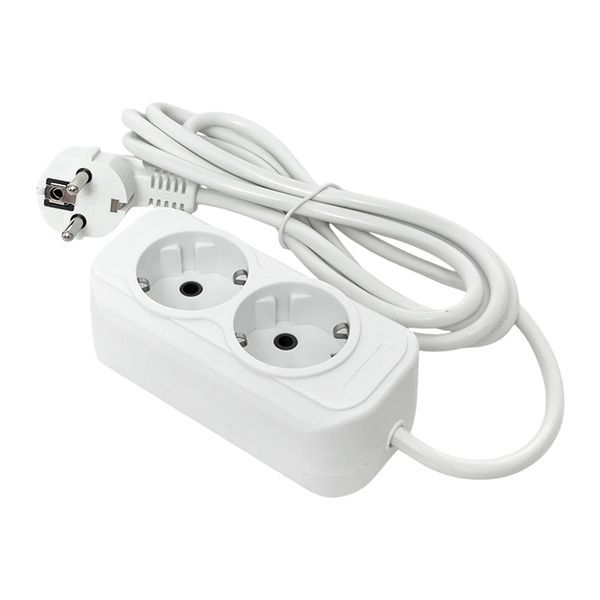 Удлинитель 2х2м с заземл. 16А IP20 Эксперт 3.0кВт ПВС 3х1 EKF UBA16-310-2-02 ТехноИмпульс
