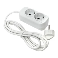 Удлинитель 2х3м с заземл. 16А IP20 Эксперт 3.0кВт ПВС 3х1 EKF UBA16-310-2-03 ТехноИмпульс