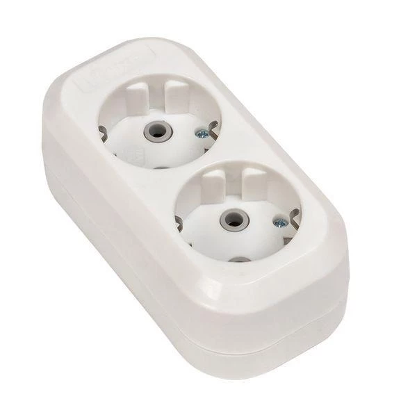 Колодка удлинителя 2-м с заземл. 16А Эксперт 3.5кВт EKF AKB16-2 ТехноИмпульс