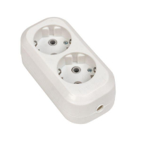 Колодка удлинителя 2-м с заземл. 16А Эксперт 3.5кВт EKF AKB16-2 ТехноИмпульс