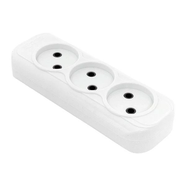 Колодка удлинителя 3-м без заземл. 10А Эксперт 2.2кВт EKF AKB10-3 ТехноИмпульс