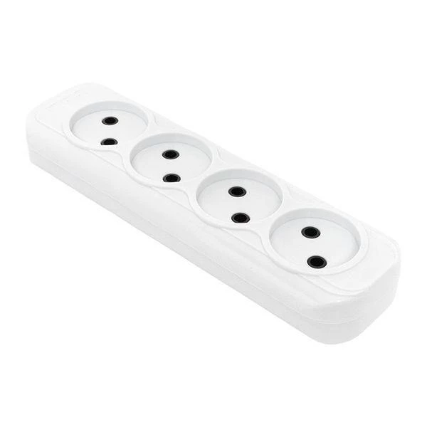 Колодка удлинителя 4-м без заземл. 10А Эксперт 2.2кВт EKF AKB10-4 ТехноИмпульс