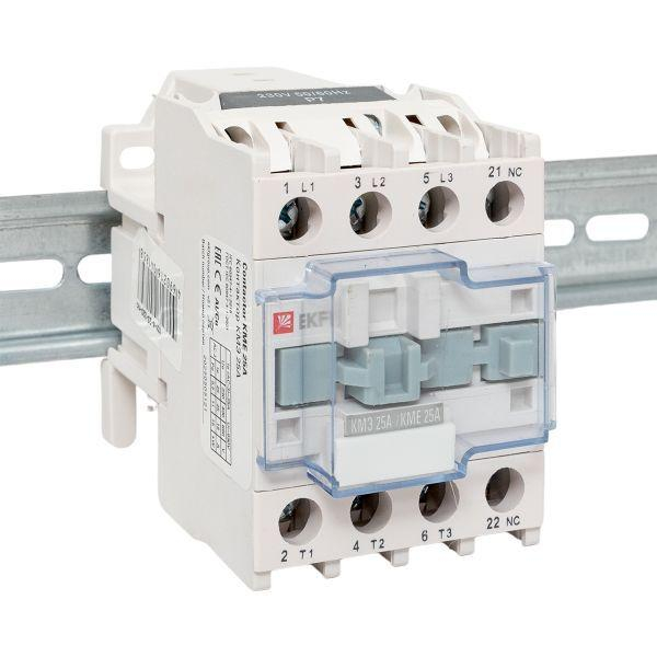 Контактор КМЭ 25А кат. 220В AC 1НЗ EKF ctr-s-25-220-nc ТехноИмпульс