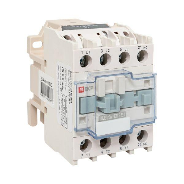 Контактор КМЭ 25А кат. 380В AC 1НЗ EKF ctr-s-25-380-nc ТехноИмпульс