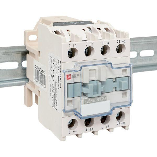 Контактор КМЭ 25А кат. 380В AC 1НЗ EKF ctr-s-25-380-nc ТехноИмпульс