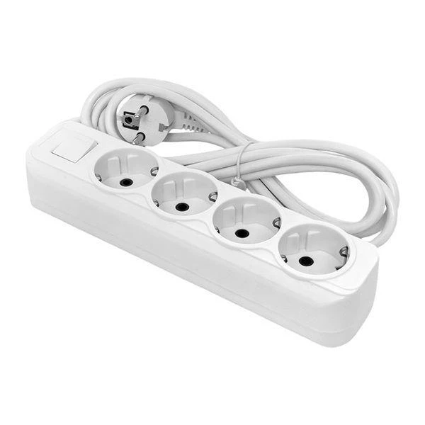 Удлинитель 4х3м с заземл. 16А IP20 Эксперт 3.0кВт с выкл. ПВС 3х1 EKF UBA16-310-4-03i ТехноИмпульс