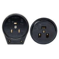 Разъем 1-м ОП РШ-ВШ 32А IP20 250В 2P+PE карболит. черн. PROxima EKF AS-250-O-03 ТехноИмпульс