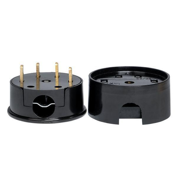 Разъем 1-м ОП РШ-ВШ 32А IP20 3P+PE 380В карболит. черн. PROxima EKF AS-380-O-04 ТехноИмпульс