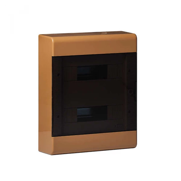 Щиток ОП Тусо 24мод. с двер. 370х302х95мм корич. Рувинил 68324К ТехноИмпульс