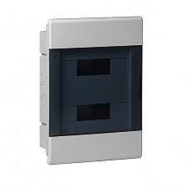 Щиток СП Тусо 24мод. с прозр. двер. 415х299х103мм сер. Рувинил 68124СП ТехноИмпульс