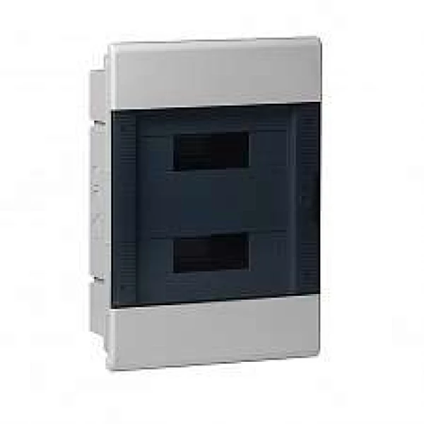 Щиток СП Тусо 24мод. с прозр. двер. 415х299х103мм сер. Рувинил 68124СП ТехноИмпульс