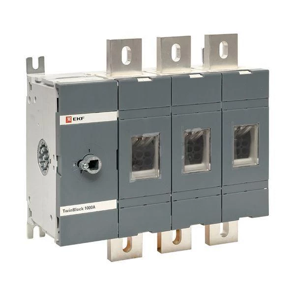 Рубильник 3п 1000А без рукоятки управления TwinBlock PROxima EKF tb-s-1000-3p ТехноИмпульс