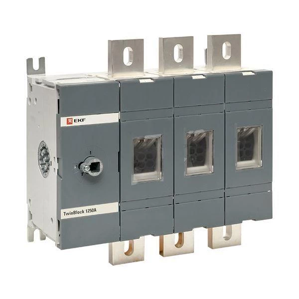 Рубильник 3п 1250А без рукоятки управления TwinBlock PROxima EKF tb-s-1250-3p ТехноИмпульс