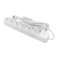 Удлинитель с сетевым фильтром 6х1.8м с заземл. 16А IP20 Блокбастер XL 3.2кВт ПВС 3х1 с выкл. PROxima EKF UFA16-310-6-018 ТехноИмпульс