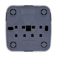 Розетка 1-м ОП Минск 10А IP20 без заземл. бел. Basic EKF EGR10-022-10 ТехноИмпульс