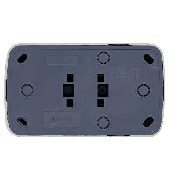 Розетка 2-м ОП Минск 10А IP20 без заземл. бел. Basic EKF EGR10-102-10 ТехноИмпульс