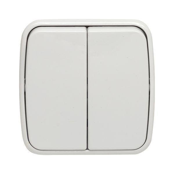 Выключатель 2-кл. ОП Минск 10А IP20 бел. Basic EKF EGV10-023-10 ТехноИмпульс