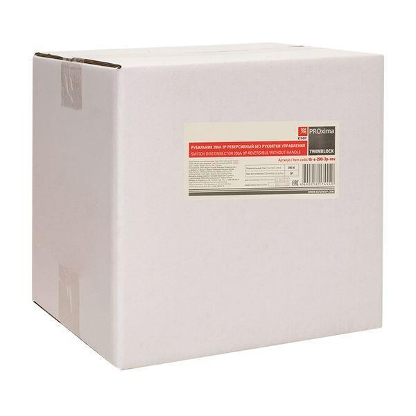 Рубильник 3п 200А реверсивный без рукоятки управления TwinBlock EKF tb-s-200-3p-rev ТехноИмпульс