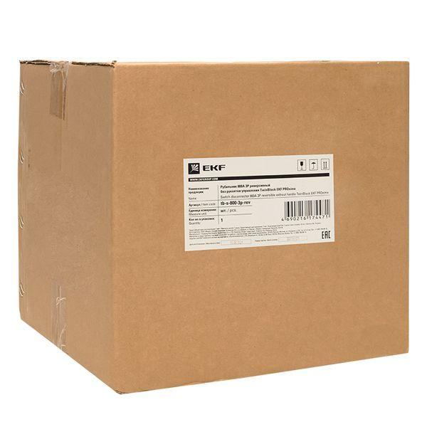 Рубильник 3п 800А реверсивный без рукоятки управления TwinBlock EKF tb-s-800-3p-rev ТехноИмпульс