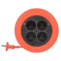 Удлинитель-рулетка 4х5м без заземл. 10А IP20 2.3кВт ПВС 2х0.75 PROxima EKF UBR-6-257-4-5 ТехноИмпульс