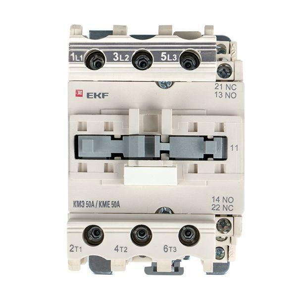 Контактор КМЭ 50А кат. 380В AC 1НО+1НЗ EKF ctr-s-50-380 ТехноИмпульс