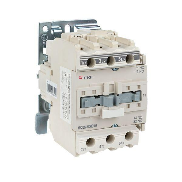 Контактор КМЭ 50А кат. 380В AC 1НО+1НЗ EKF ctr-s-50-380 ТехноИмпульс