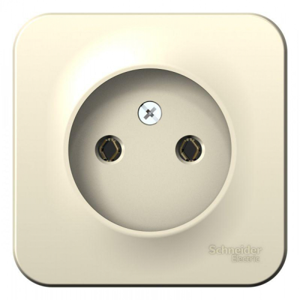 Розетка 1-м ОП Blanca 16А IP20 250В без заземл. без защ. шторок с изолир. пластиной молоч. SE BLNRA000112 ТехноИмпульс
