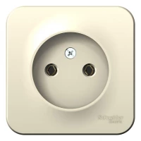 Розетка 1-м ОП Blanca 16А IP20 250В без заземл. без защ. шторок с изолир. пластиной молоч. SE BLNRA000112 ТехноИмпульс