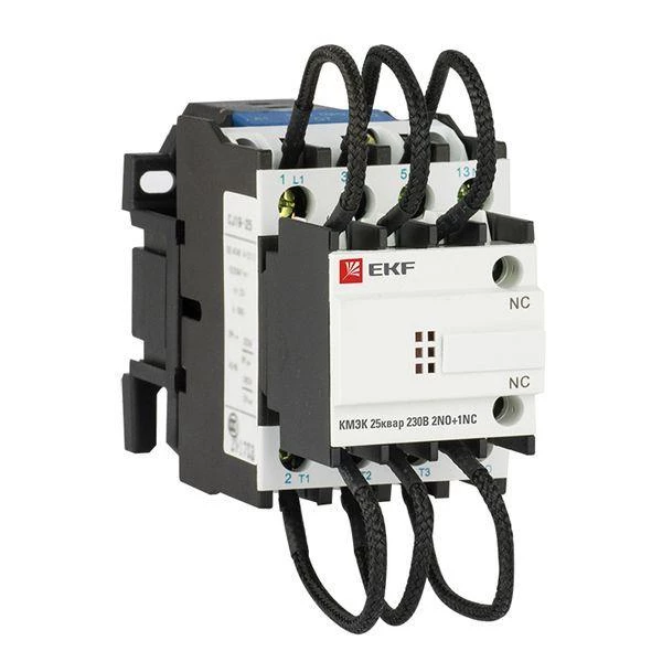 Контактор для конденсатора КМЭК 25квар 230В 2NО+1NC PROxima EKF ctrk-s-63-25-230 ТехноИмпульс