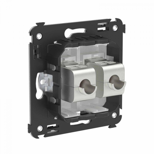 Розетка компьютерная 2-м СП Avanti "Белое облако" RJ45 кат.6 без шторок экранир. механизм DKC 4400794 ТехноИмпульс