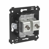 Розетка компьютерная 2-м СП Avanti "Белое облако" RJ45 кат.6 без шторок экранир. механизм DKC 4400794 ТехноИмпульс