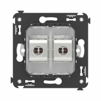 Розетка компьютерная 2-м СП Avanti "Белое облако" RJ45 кат.6 без шторок экранир. механизм DKC 4400794 ТехноИмпульс