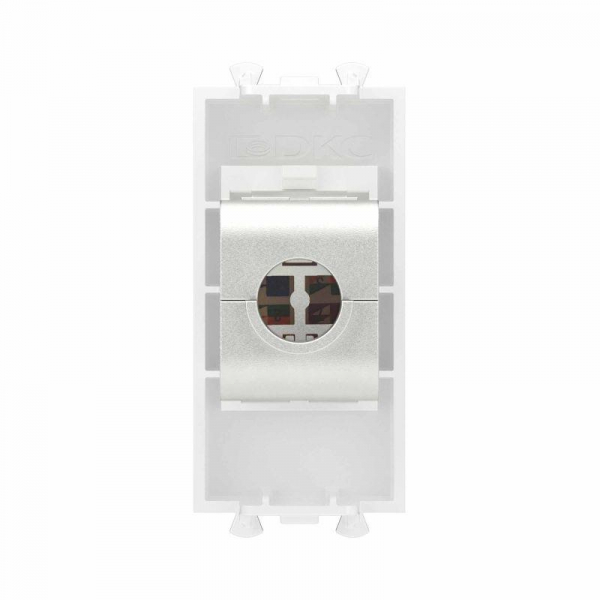 Розетка компьютерная 1мод. Avanti "Белое облако" RJ45 кат.6 без шторок экранир. модульная механизм DKC 4400791 ТехноИмпульс