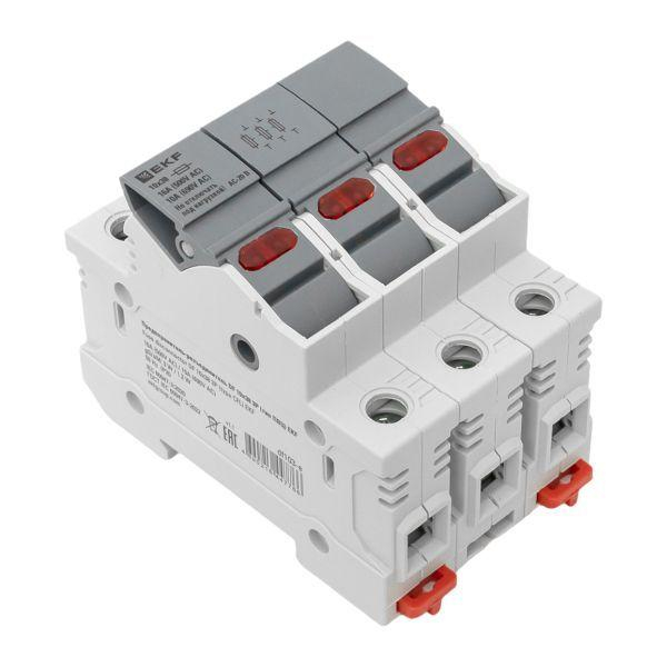 Предохранитель-разъединитель DF 10х38 3п (тип ПВЦ) EKF df103-e ТехноИмпульс