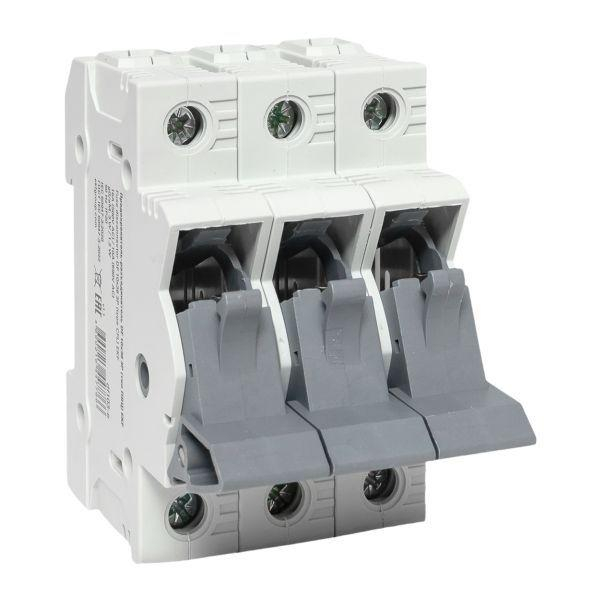 Предохранитель-разъединитель DF 10х38 3п (тип ПВЦ) EKF df103-e ТехноИмпульс