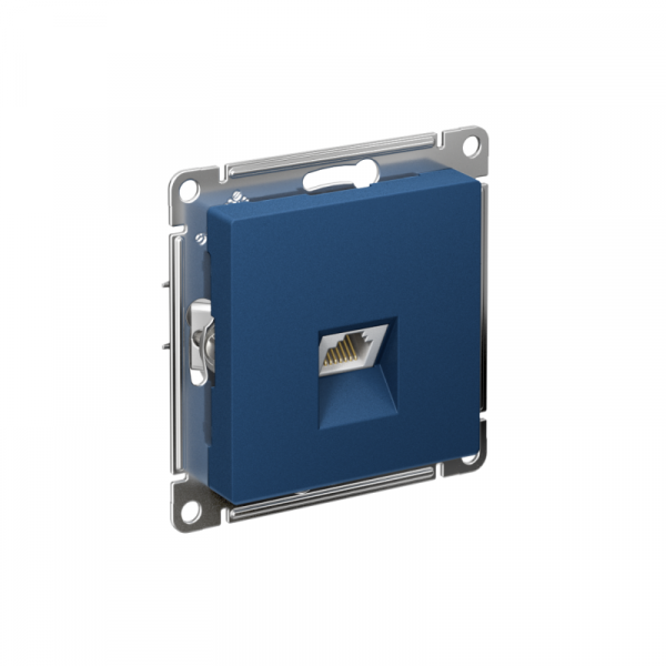 Розетка компьютерная AtlasDesign RJ45 кат.6A механизм аквамарин SE ATN001186 ТехноИмпульс