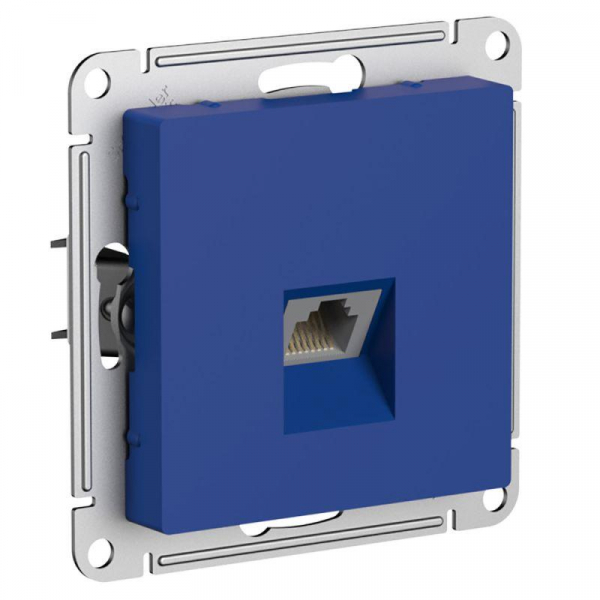 Розетка компьютерная AtlasDesign RJ45 кат.6A механизм аквамарин SE ATN001186 ТехноИмпульс