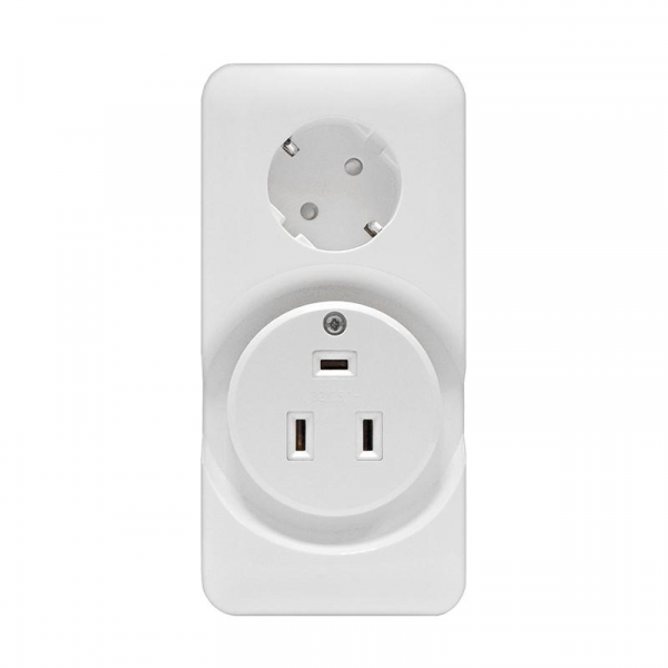 Розетка 2-м комбинированная для электроплиты 32А + розетка с/з 16А 250В бел. Universal 5310 ТехноИмпульс