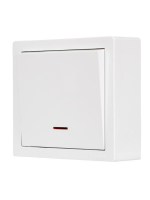 Выключатель 1-кл. ОП LETO с индикацией бел. LEZARD 752-0200-111 ТехноИмпульс