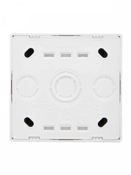 Выключатель 1-кл. ОП LETO с индикацией бел. LEZARD 752-0200-111 ТехноИмпульс