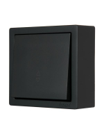 Выключатель проходной 1-кл. ОП LETO черн. бархат LEZARD 752-4200-105 ТехноИмпульс