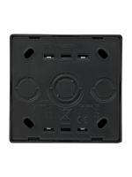 Выключатель проходной 1-кл. ОП LETO черн. бархат LEZARD 752-4200-105 ТехноИмпульс