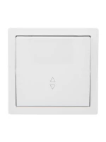 Выключатель проходной 1-кл. ОП LETO бел. LEZARD 752-0200-105 ТехноИмпульс