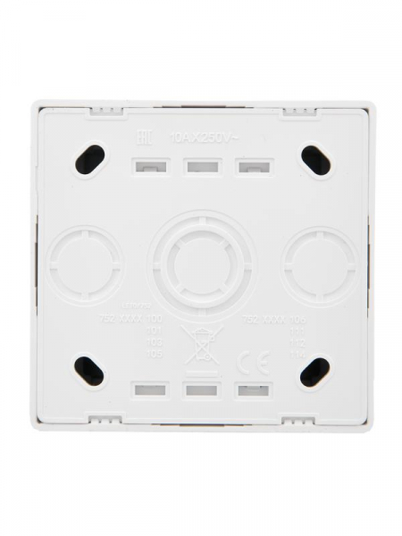 Выключатель проходной 1-кл. ОП LETO бел. LEZARD 752-0200-105 ТехноИмпульс