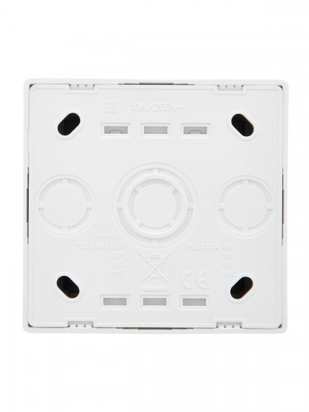 Выключатель 2-кл. ОП LETO с индикацией бел. LEZARD 752-0200-112 ТехноИмпульс