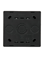 Выключатель проходной 2-кл. ОП LETO черн. бархат LEZARD 752-4200-106 ТехноИмпульс