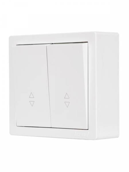 Выключатель проходной 2-кл. ОП LETO бел. LEZARD 752-0200-106 ТехноИмпульс