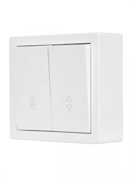 Выключатель проходной 2-кл. ОП LETO бел. LEZARD 752-0200-106 ТехноИмпульс