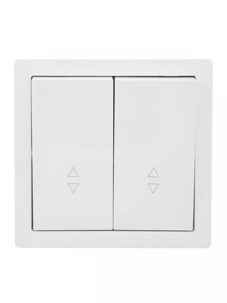 Выключатель проходной 2-кл. ОП LETO бел. LEZARD 752-0200-106 ТехноИмпульс